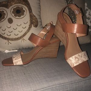 Franco Sarto Wedge Heel Sandals Size 7.5